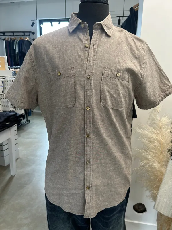 Linen/Cotton Blend Button Up Shirt made by Point Zero