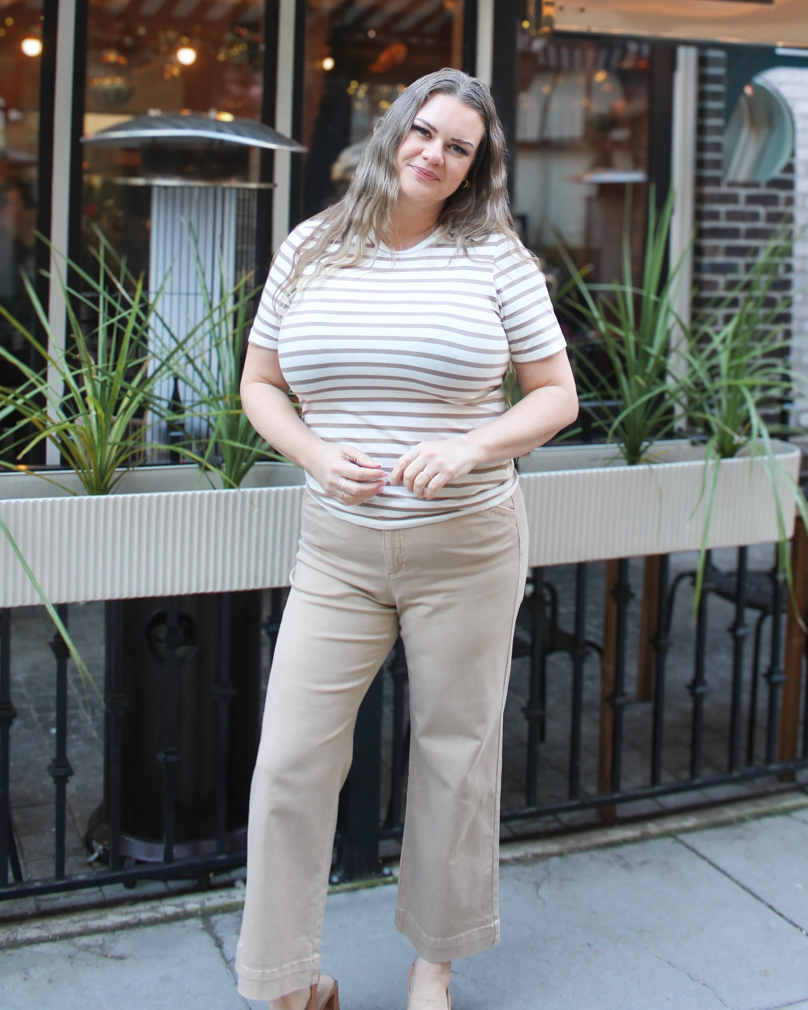 Ankle Pant with Embroidery Detail sold by Magnolia & Oak product image thumbnail 2