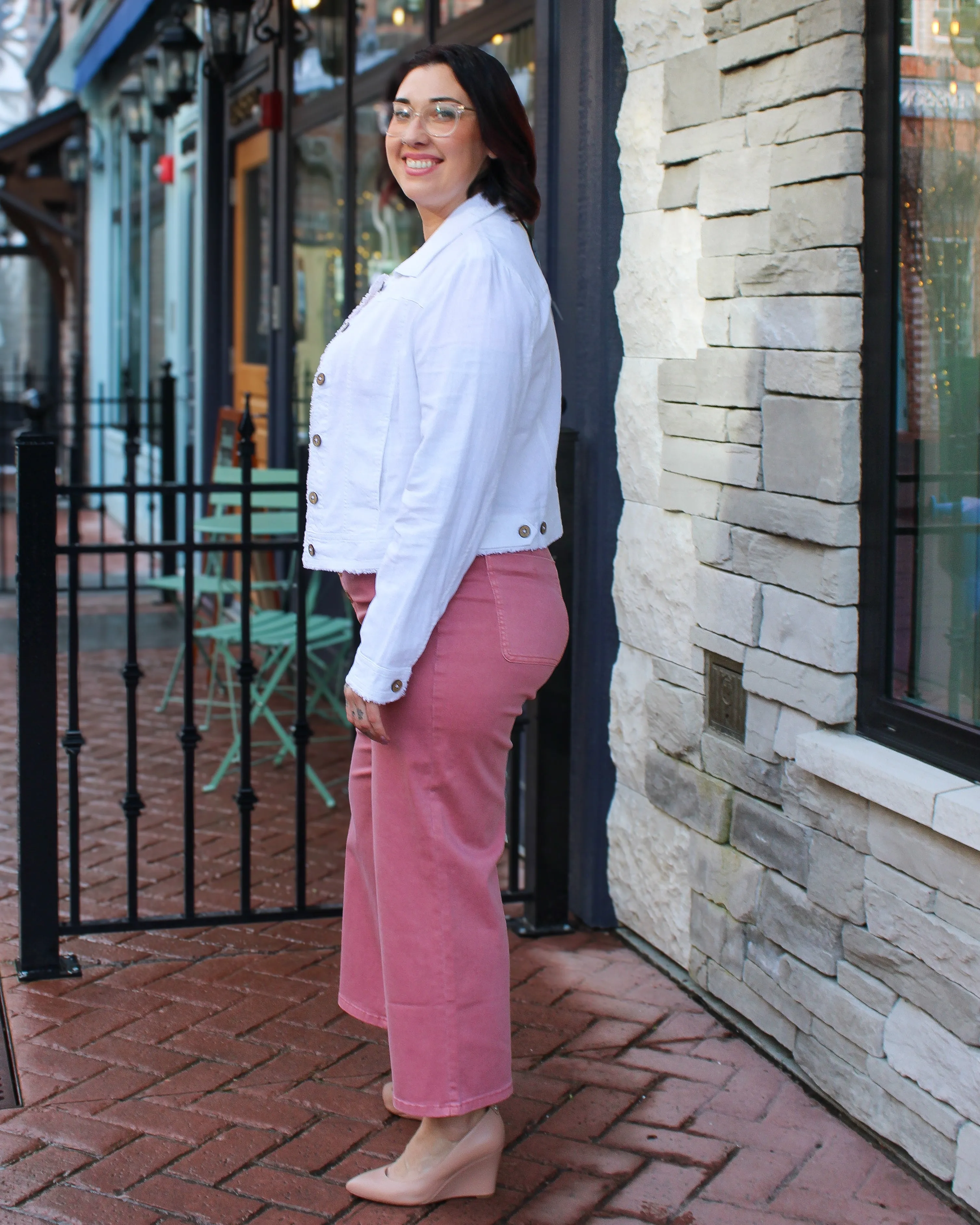 Button Fly Twill Straight Leg Pant sold by Magnolia & Oak product image thumbnail 2