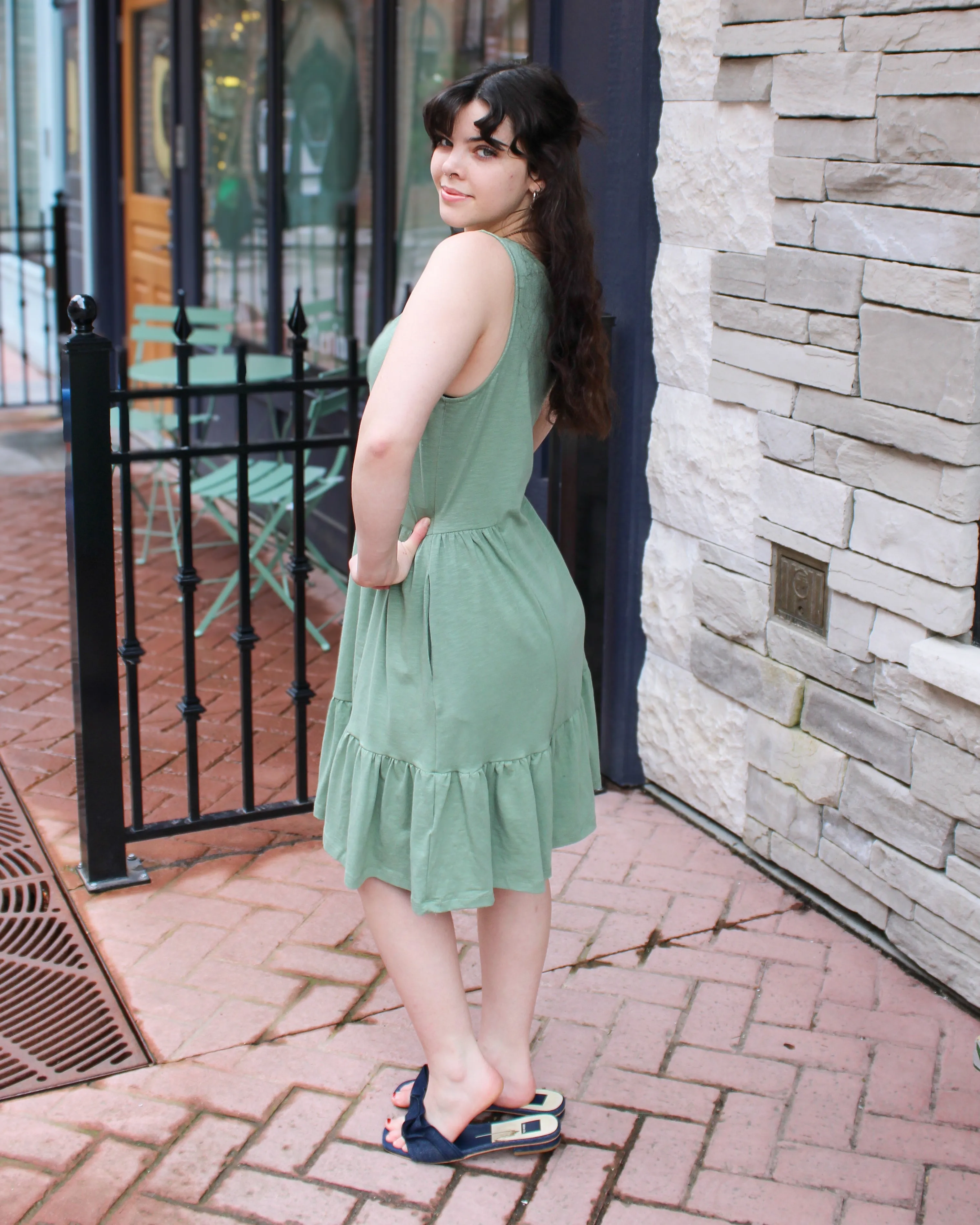 Sleeveless V-Neck Dress sold by Magnolia & Oak