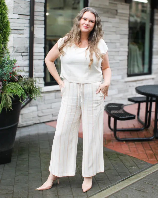 Boat Neck Soft Linen Top made by Tribal