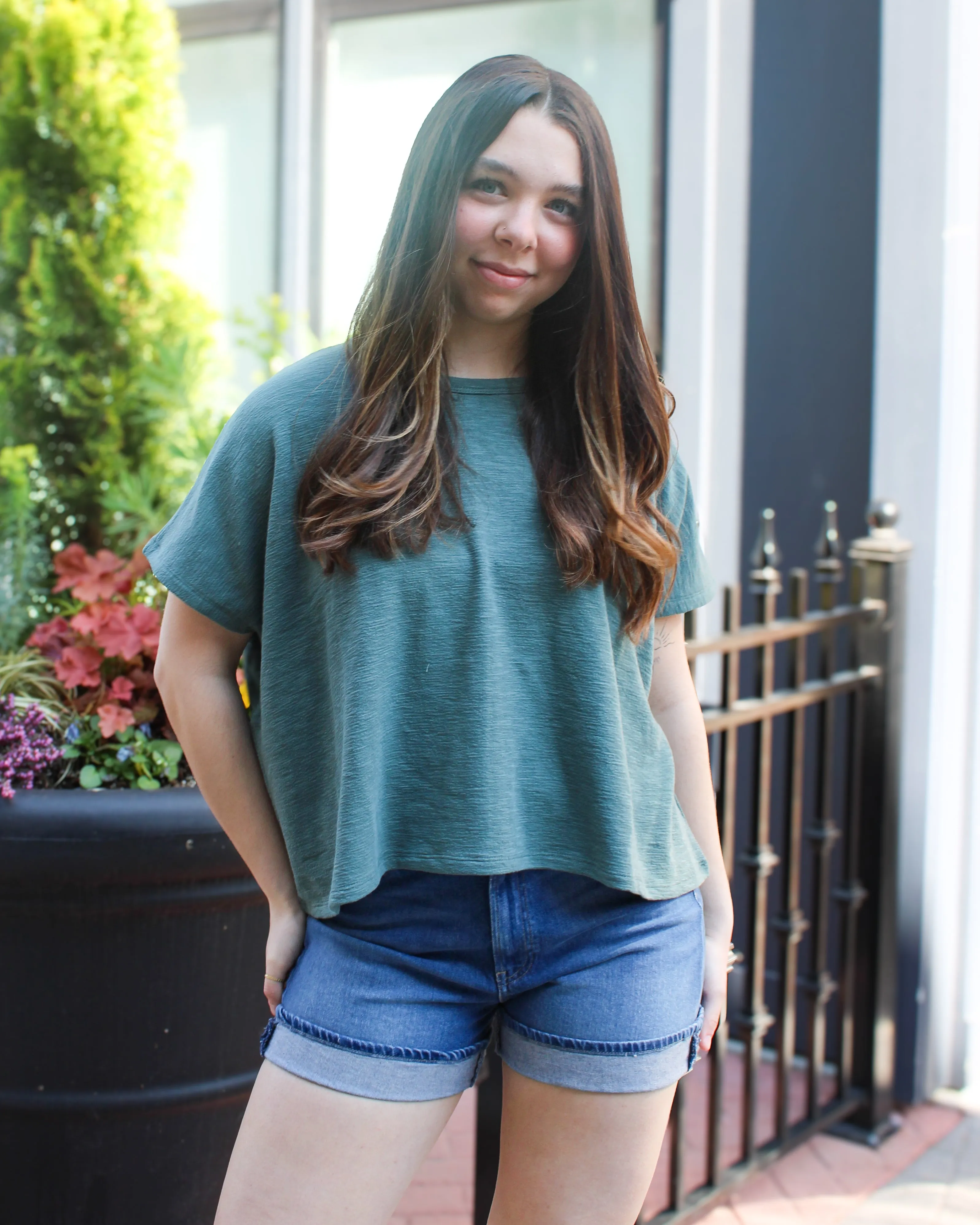 Cotton Slub Oversized Tee sold by Magnolia & Oak