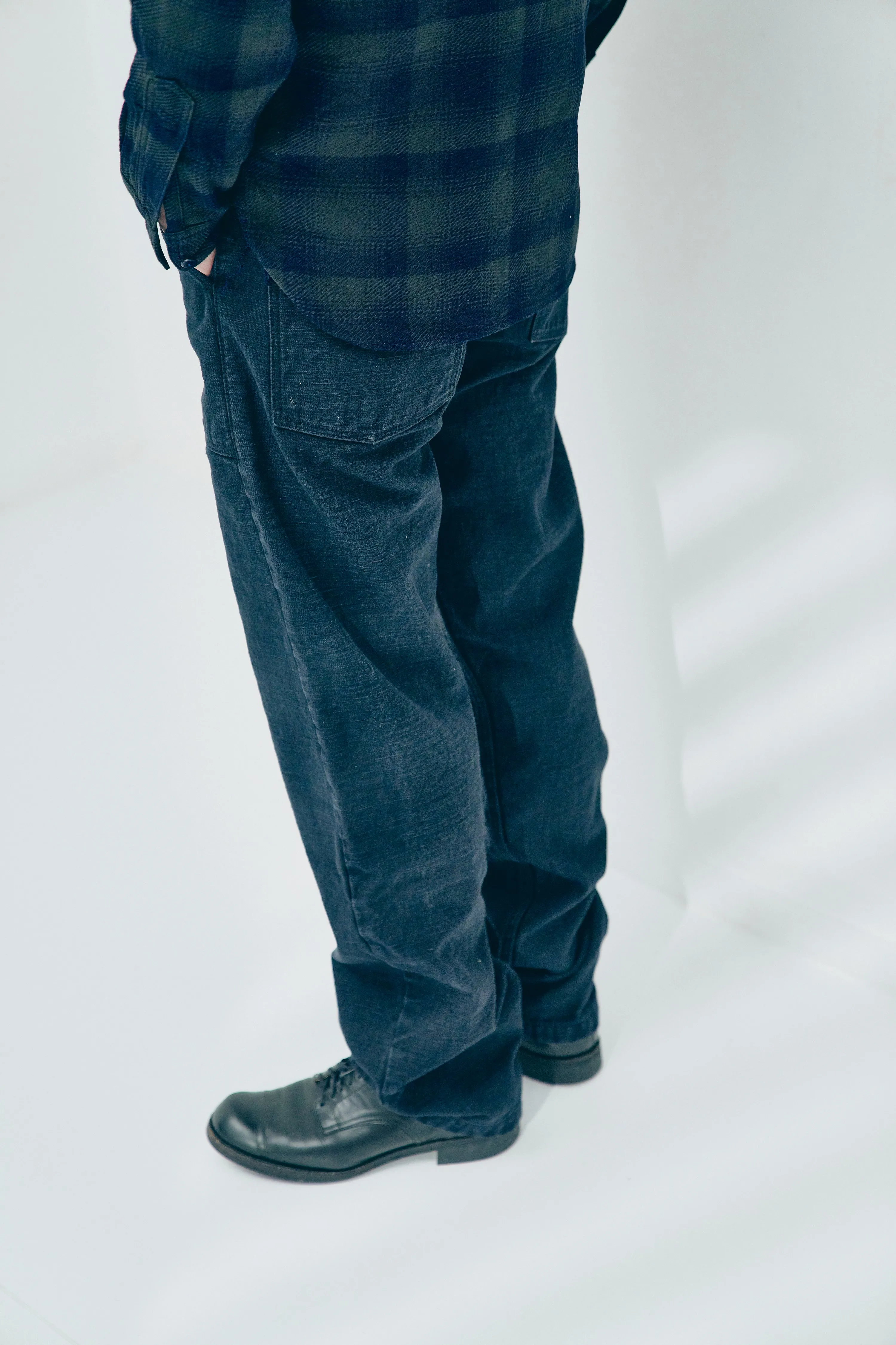 SJ52BK 15ozブラックバックサテンベイカーパンツ sold by Samurai Jeans product image thumbnail 5