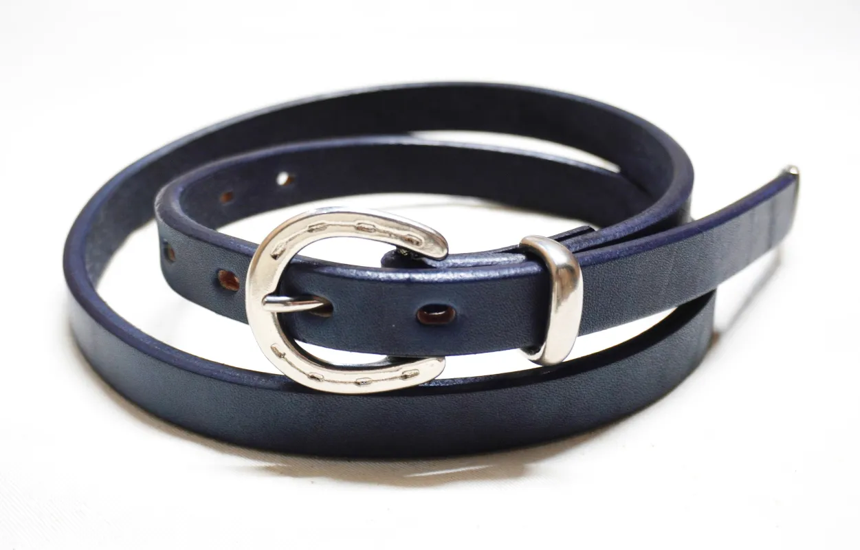A501-AI Indigo narrow belt sold by Samurai Jeans
