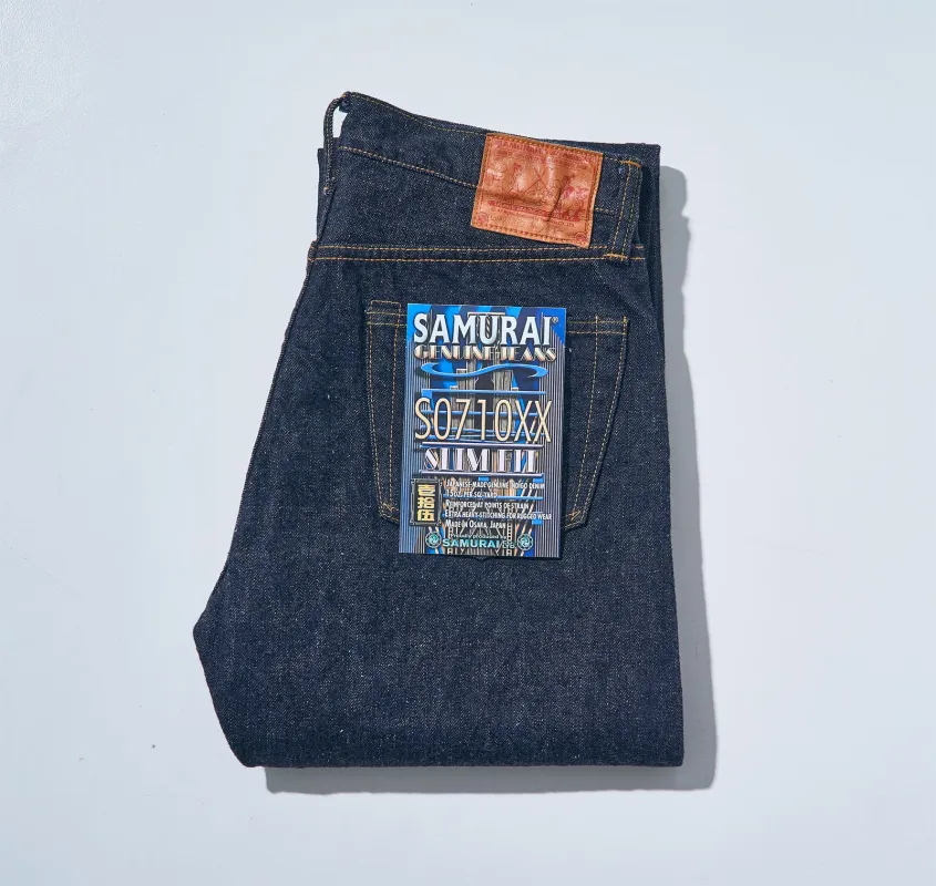S0710XX 15oz SLIM STRAIGHT JEANS MID RISE sold by Samurai Jeans