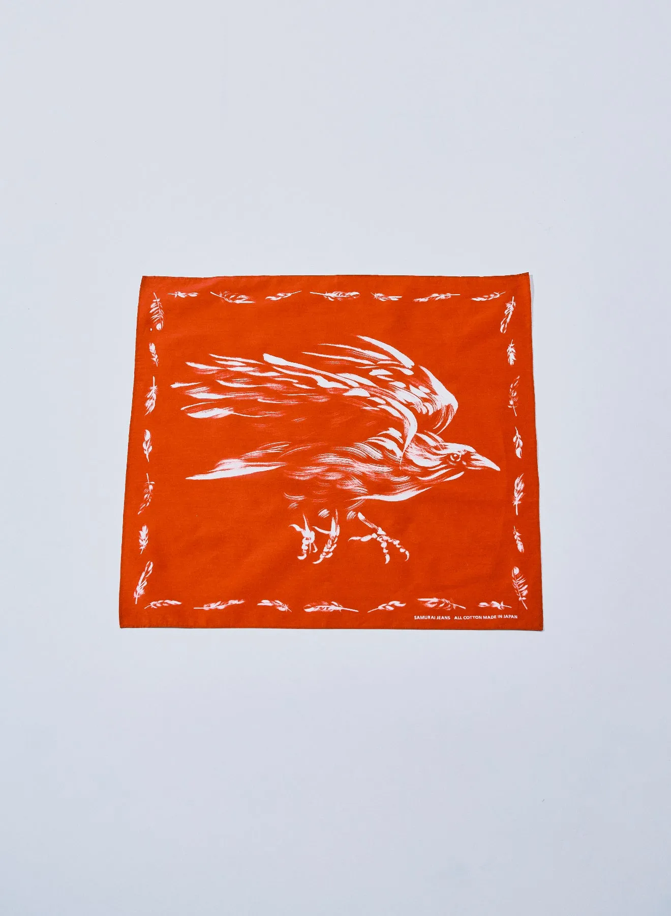 SJ-BANDANA-02H 本店限定八咫烏柄バンダナ sold by Samurai Jeans product image thumbnail 2