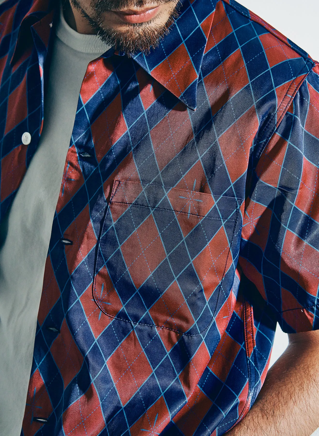 HSA25-01 "NARAHIRA" SNAKE PATTERN SHIRT sold by Samurai Jeans product image thumbnail 4