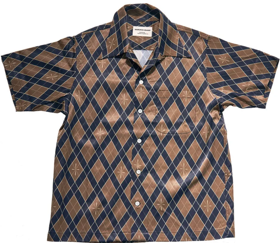 SSA25-01 "NARAHIRA" SNAKE PATTERN SHIRT made by Samurai Jeans