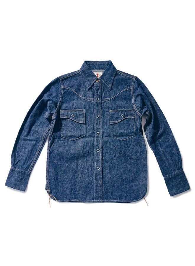 SWD-L02 Denim Western Shirt sold by Samurai Jeans