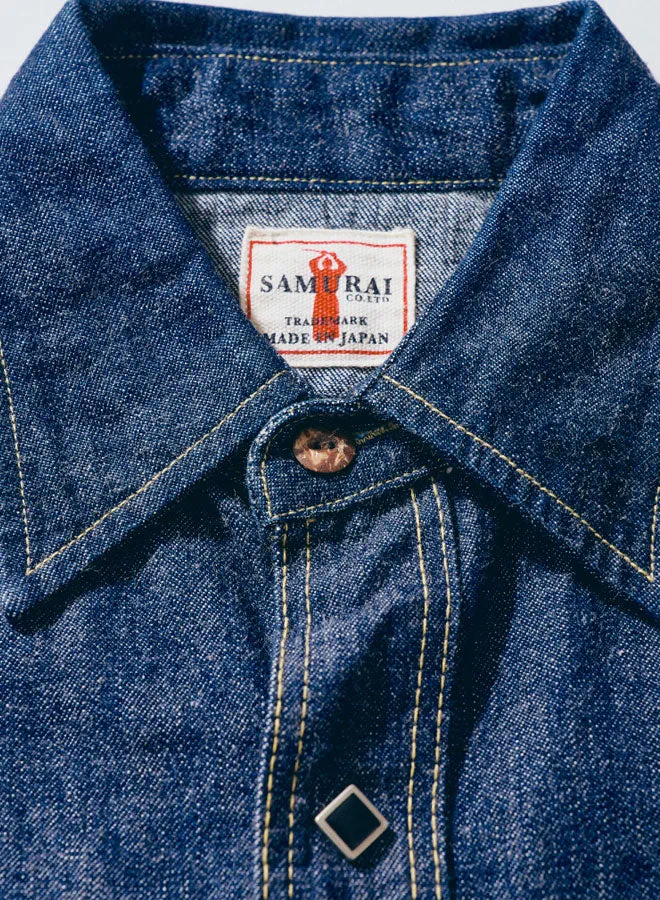 SWD-L01 デニムウエスタンシャツ sold by Samurai Jeans product image thumbnail 3