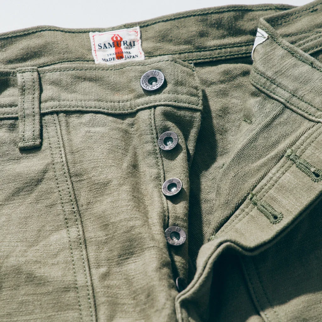 SJ52BP Heavy Back Satin Baker Pants sold by Samurai Jeans product image thumbnail 4