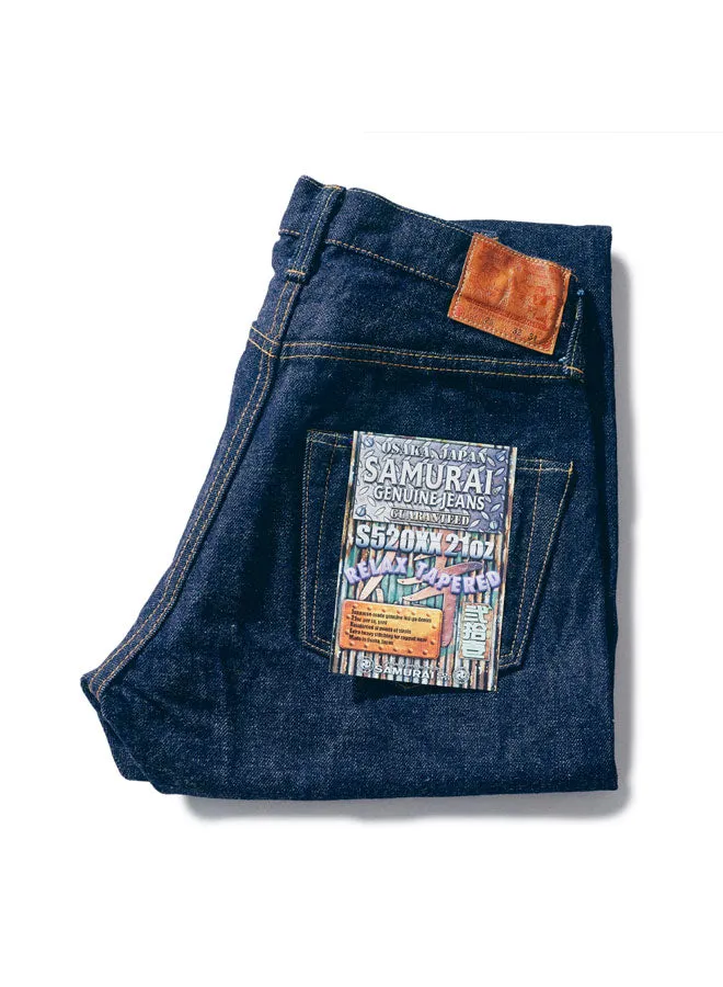 S520XX21oz 21oz Relax Tapered sold by Samurai Jeans