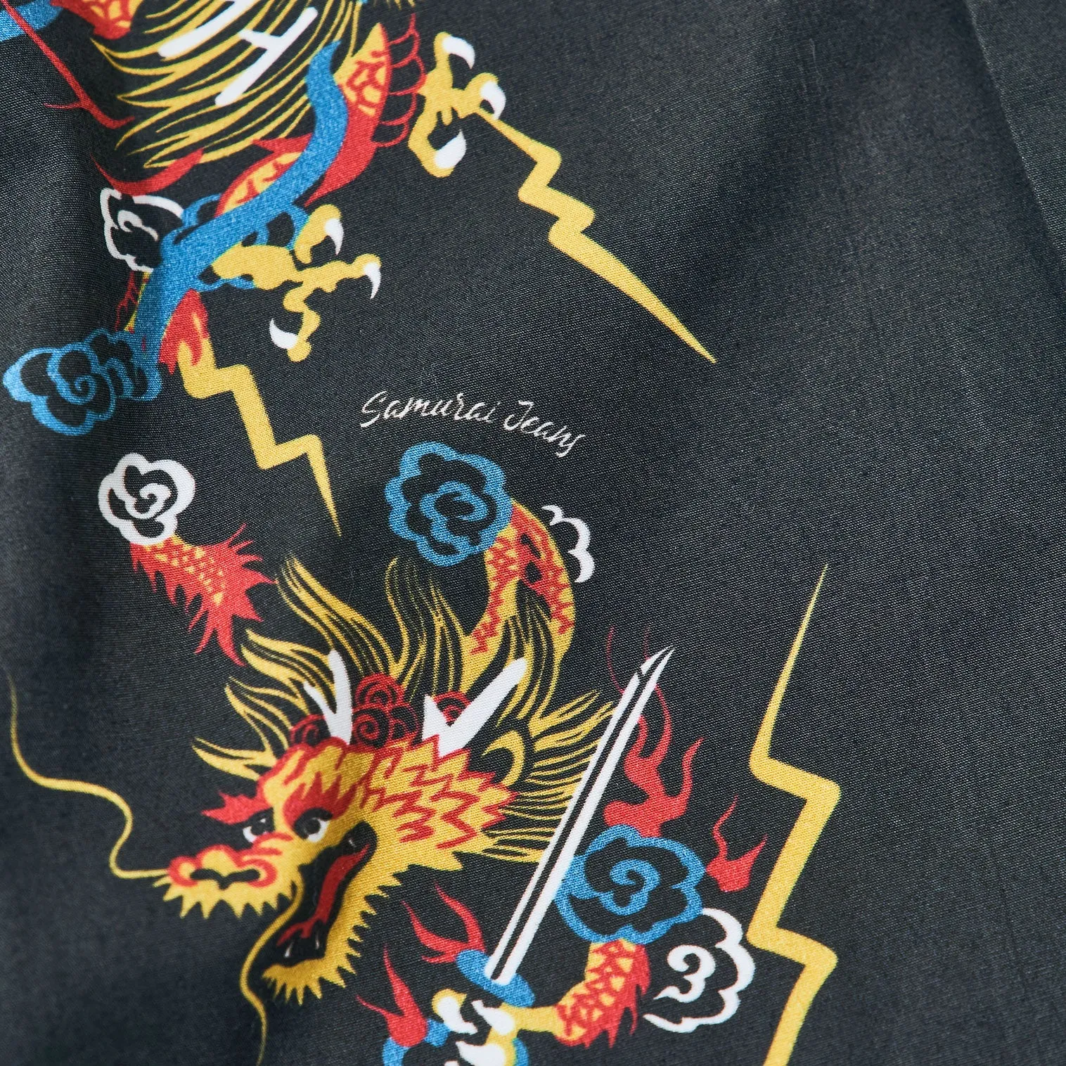 SSA24-01 DRAGON MOTIF HAWAIIAN SHIRT sold by Samurai Jeans product image thumbnail 5