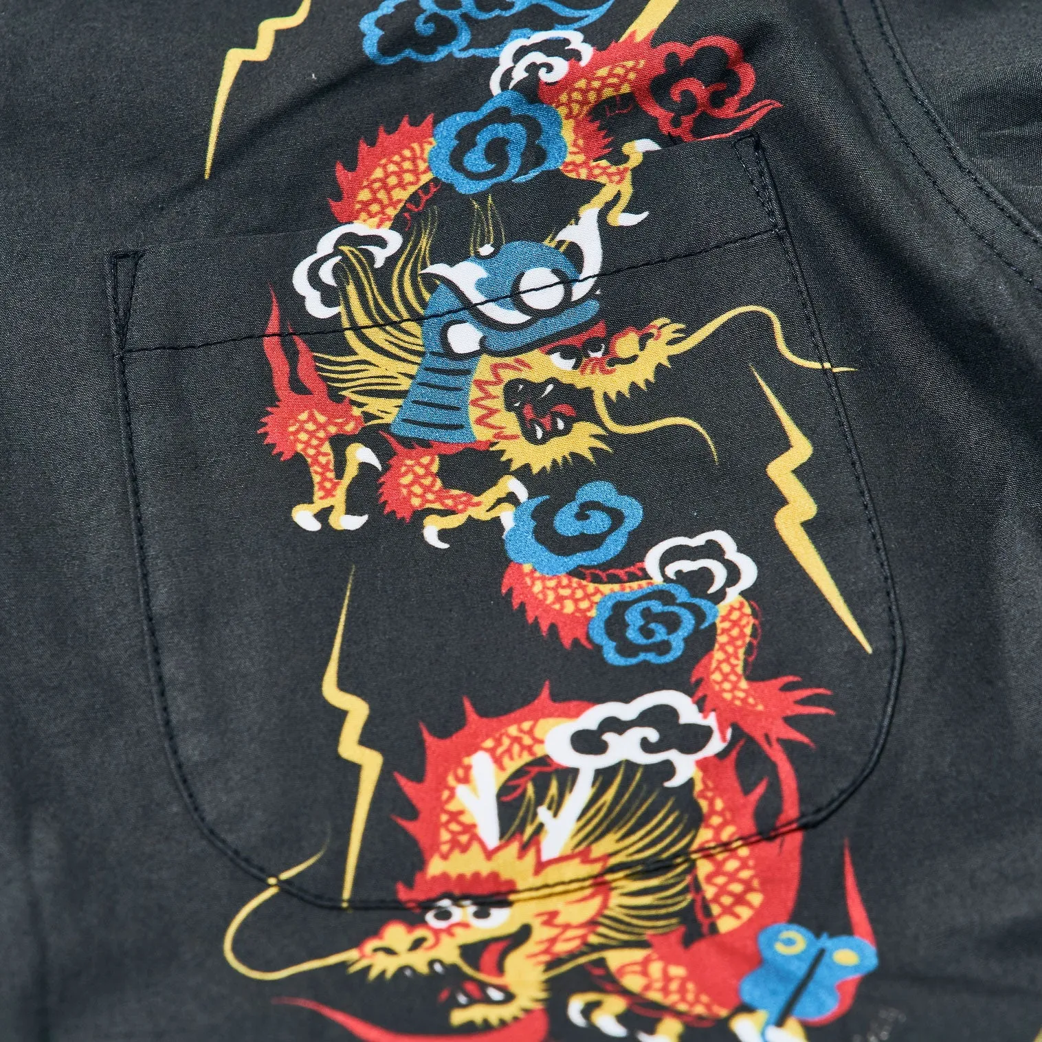 SSA24-01 DRAGON MOTIF HAWAIIAN SHIRT sold by Samurai Jeans product image thumbnail 4