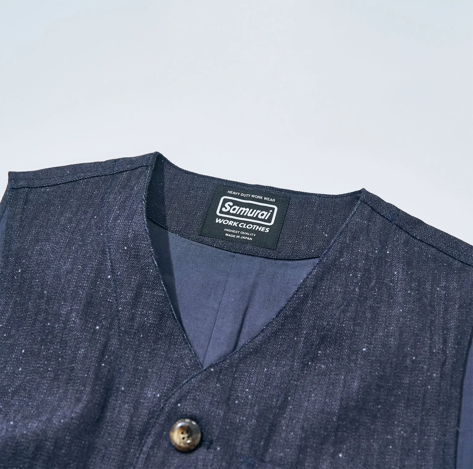 SWCVT24-HB HERRINGBONE VEST sold by Samurai Jeans product image thumbnail 4