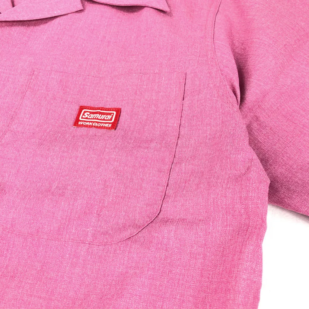 SWCWS20-HONTEN Nep Heather Gray Chambrey S/L Work Shirt sold by Samurai Jeans product image thumbnail 3