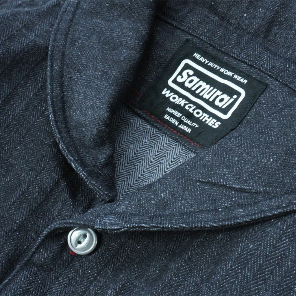 SWCPS22-HB Shawl collar L/S Shirt sold by Samurai Jeans product image thumbnail 2