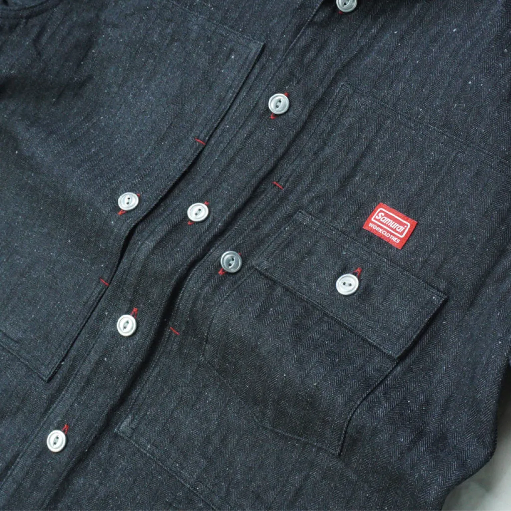 SWCPS22-HB Shawl collar L/S Shirt sold by Samurai Jeans product image thumbnail 3