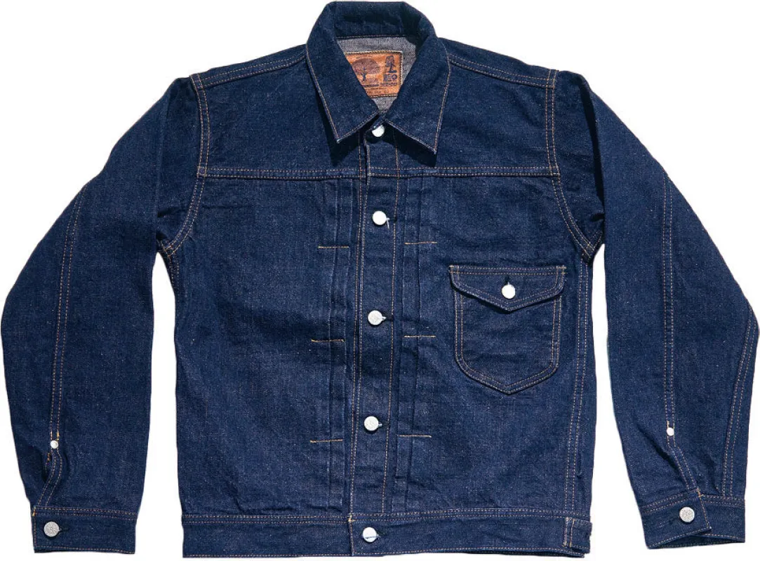 S101AX-SAKURA 18oz藍+桜Gジャン made by Samurai Jeans