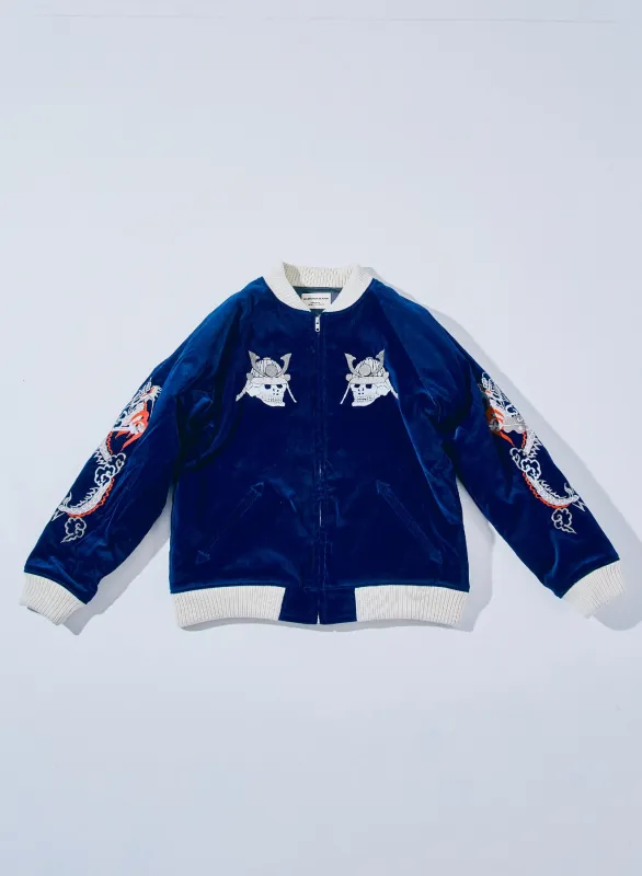 SJSKJ25 Velveteen "Sukajan" Souvenir Jacket made by Samurai Jeans