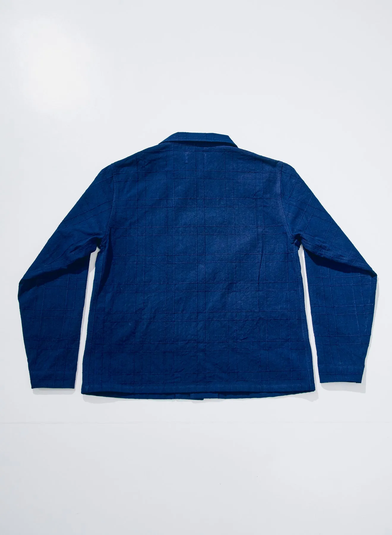 SJSJK26-ARS (Indigo Sashiko Lattice Dobby Jacket) sold by Samurai Jeans product image thumbnail 2