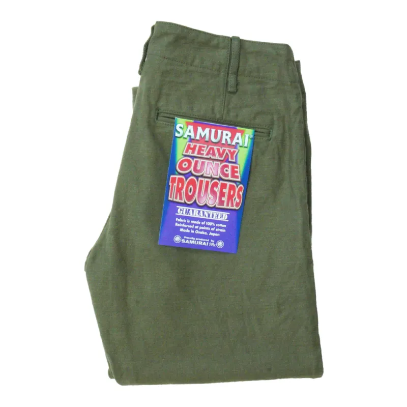 SJ42BP  Heavy Back Satin Trousers made by Samurai Jeans