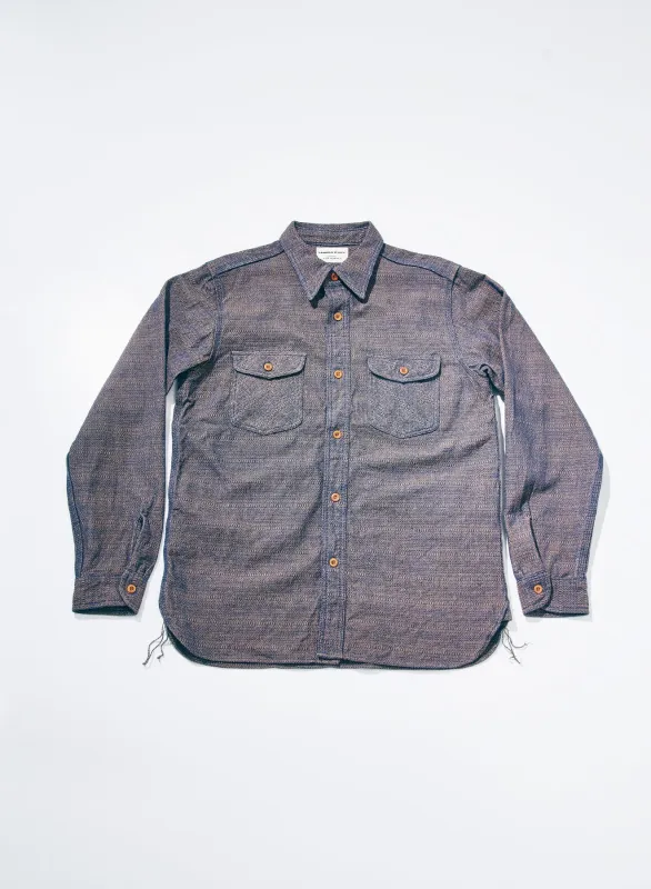 SSS26-KSK Kanoko Aimadara Work Shirt made by Samurai Jeans