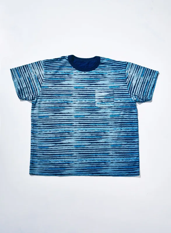 SJIT26-102 (Indigo Pocket Tshirts) made by Samurai Jeans