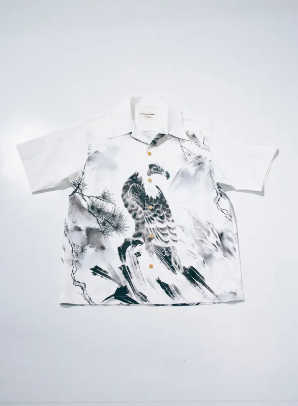 SSA26-01 (Ink Painted Aloha Shirt) made by Samurai Jeans