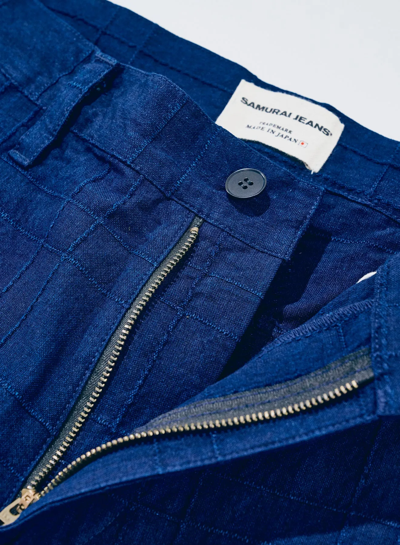 SJAP26-ARS (Indigo Sashiko Lattice Trousers) sold by Samurai Jeans product image thumbnail 5