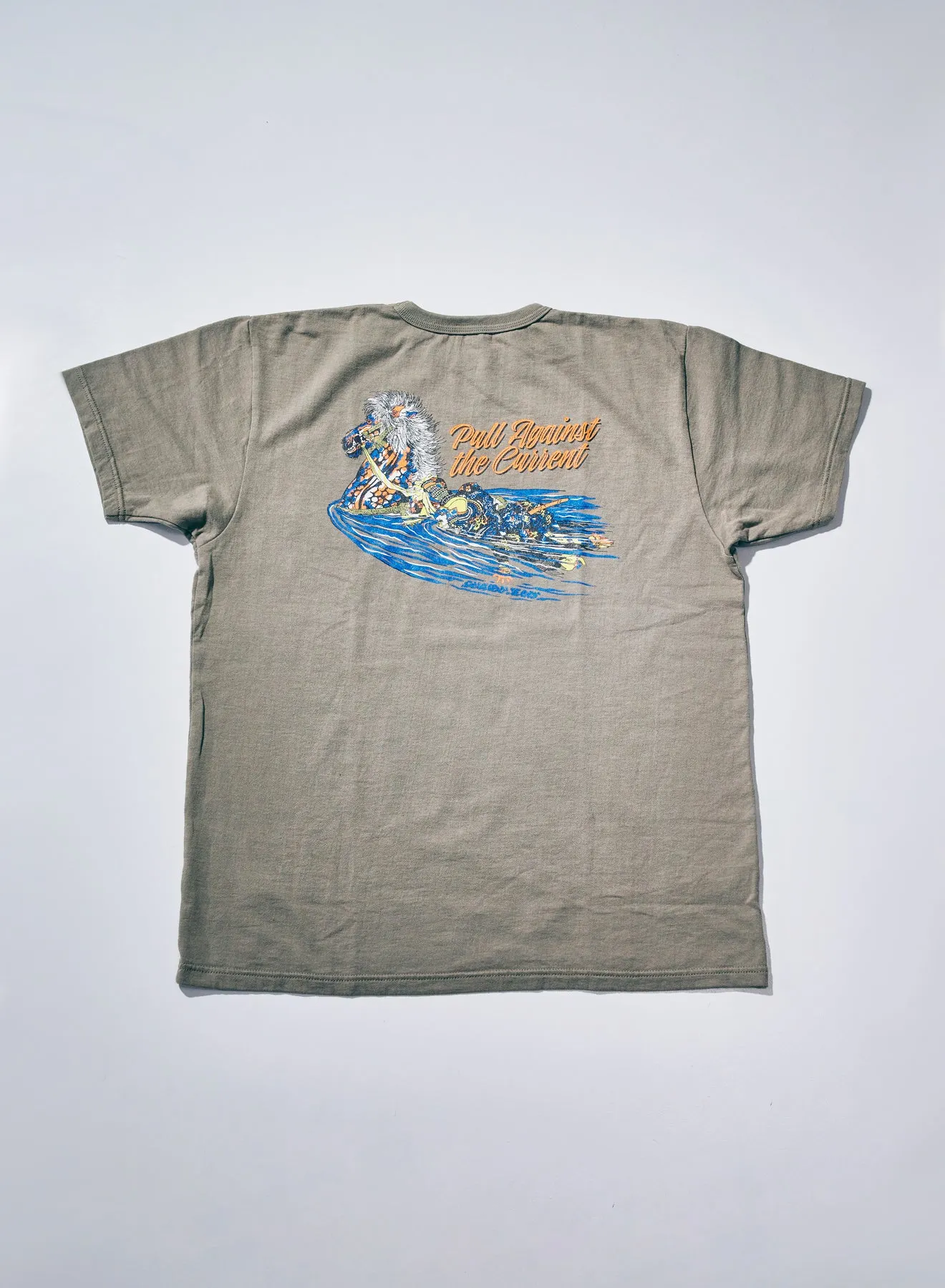 SJST26-106 (Aged Cotton Inlay Loopwheel T-Shirt) sold by Samurai Jeans product image thumbnail 4
