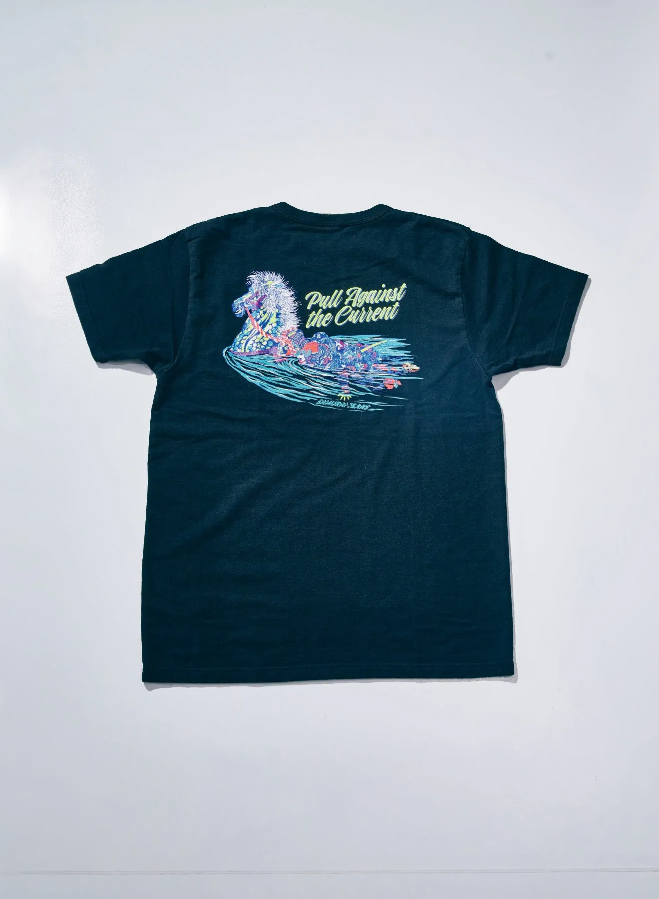 SJST26-106 (Aged Cotton Inlay Loopwheel T-Shirt) sold by Samurai Jeans