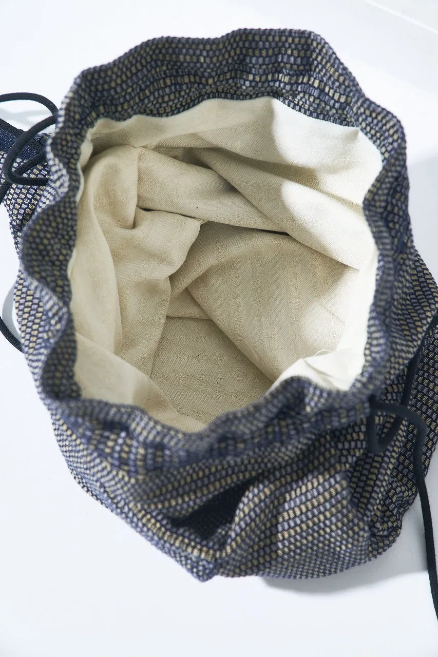 SJBP26-NRS (Noragi Sashiko Drawstring Bag) sold by Samurai Jeans product image thumbnail 3