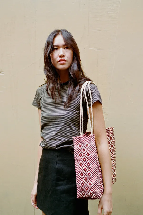 Pete Stripe Olive Japanese Cotton T sold by Caves Collect product image thumbnail 4