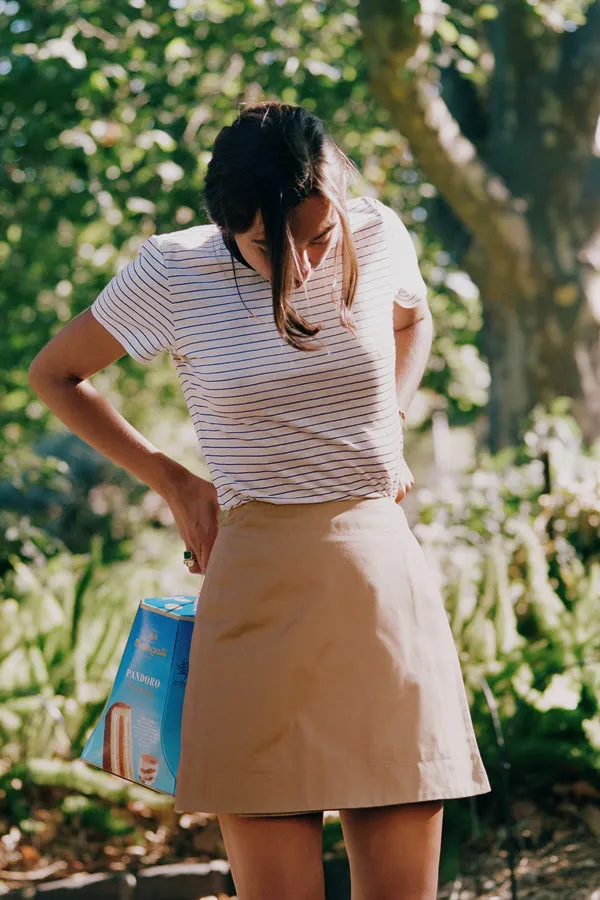 Gabe Beige Japanese Cotton Skirt sold by Caves Collect product image thumbnail 4