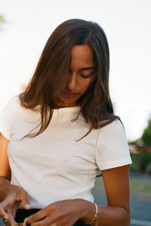 Recently in Stock - Pete White Soft Cotton T sold by Caves Collect product image thumbnail 2