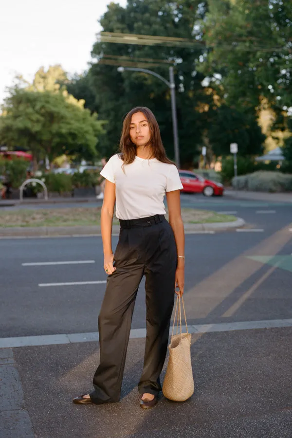 Yu Navy Organic Cotton Poplin Pants sold by Caves Collect product image thumbnail 5