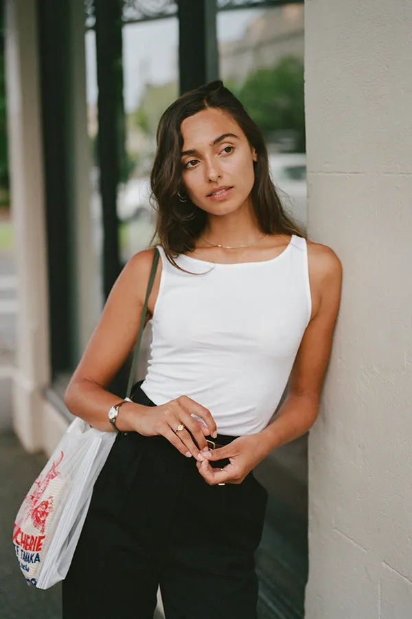 Etta White Cotton Top sold by Caves Collect