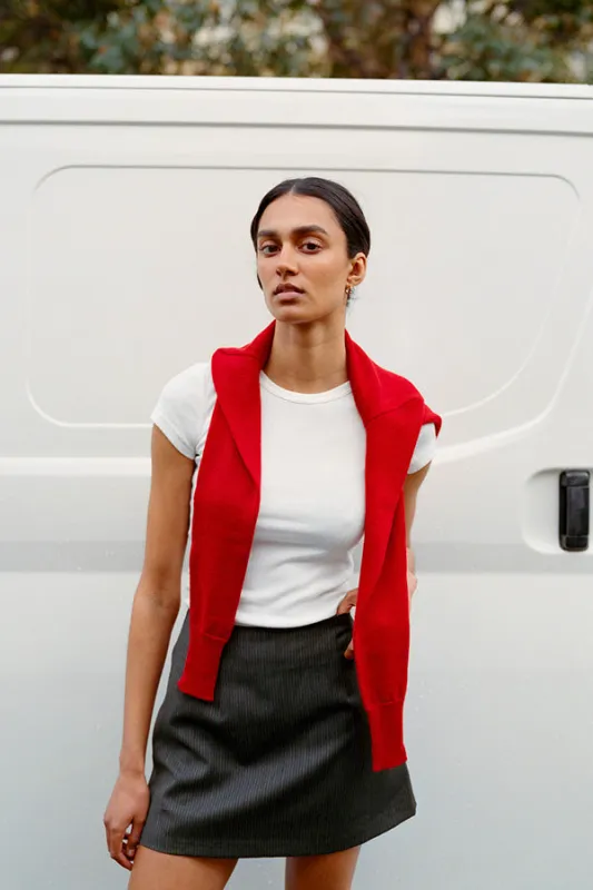 Limited Edition - Fine Italian Wool Kit Mini Skirt sold by Caves Collect