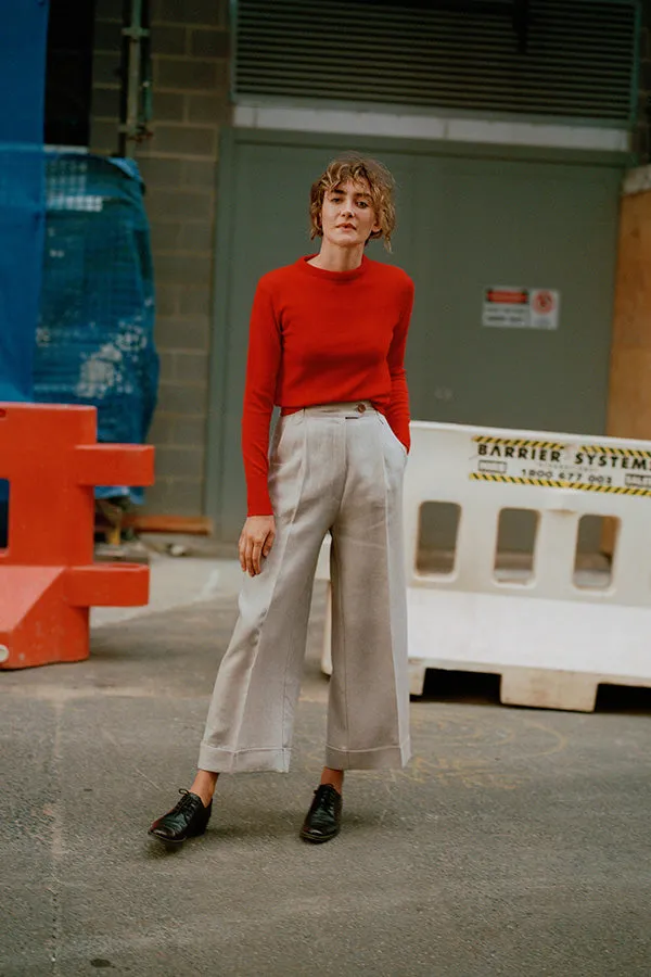 Ines Biscotti Japanese Linen Pants sold by Caves Collect