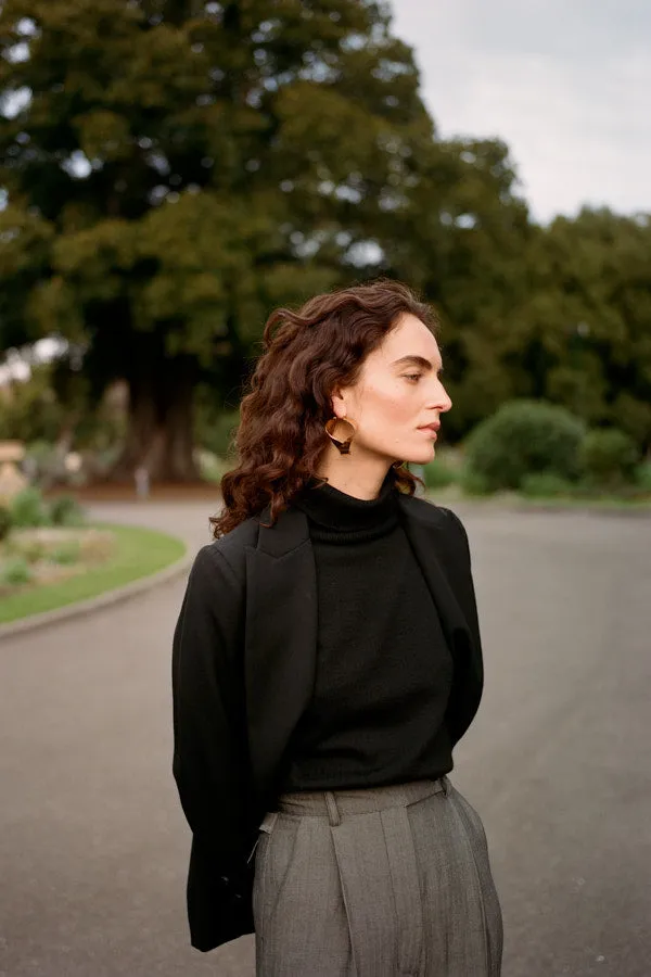 Izzy Black Italian Merino Knit sold by Caves Collect product image thumbnail 5