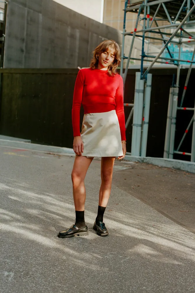 Pre-Order Gabe Almond Japanese Cotton Skirt sold by Caves Collect product image thumbnail 4