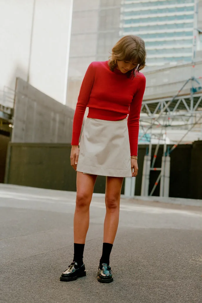 Pre-Order Gabe Almond Japanese Cotton Skirt sold by Caves Collect product image thumbnail 5