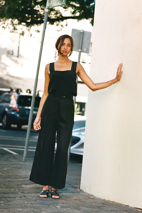 Ines Black Japanese Linen Pants sold by Caves Collect product image thumbnail 3