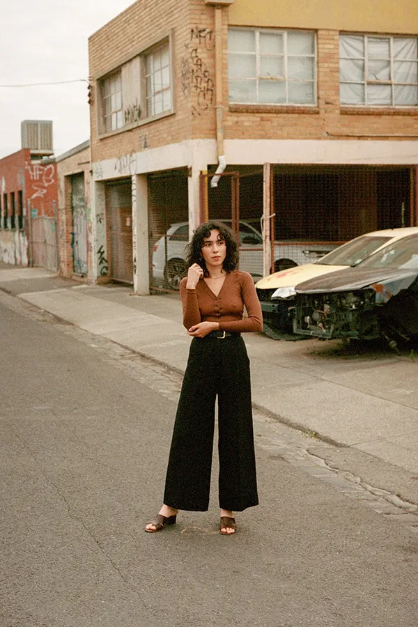 Ines Black Japanese Linen Pants sold by Caves Collect product image thumbnail 5