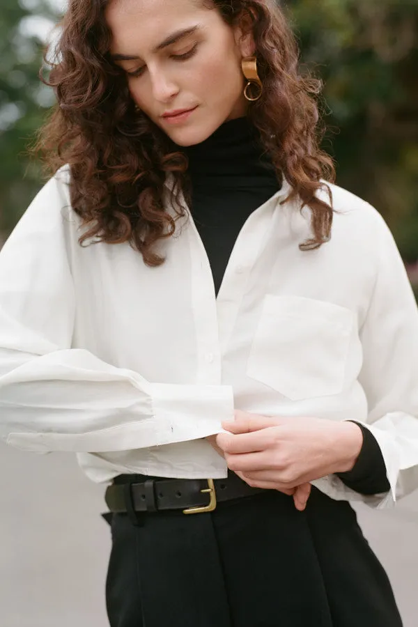 Abby Brass Buckle Italian Leather Belt sold by Caves Collect product image thumbnail 2