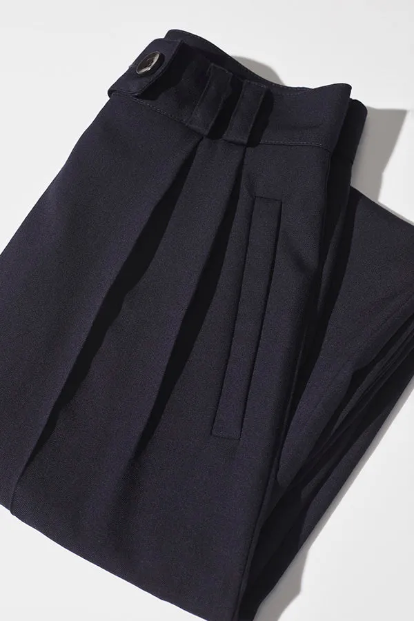 Yu Tailored Navy Japanese Twill Wool Pants sold by Caves Collect product image thumbnail 5