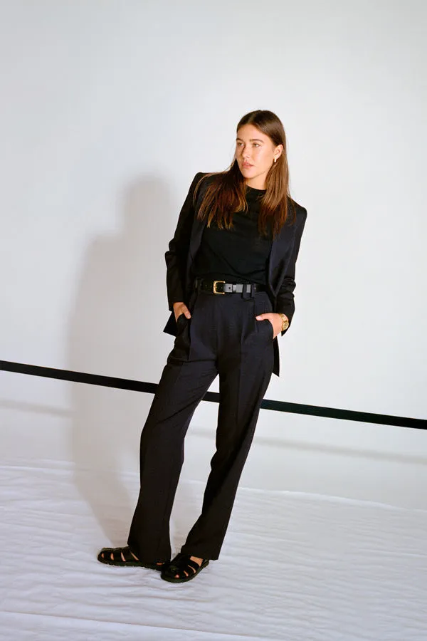 Yu Tailored Navy Japanese Twill Wool Pants sold by Caves Collect product image thumbnail 4