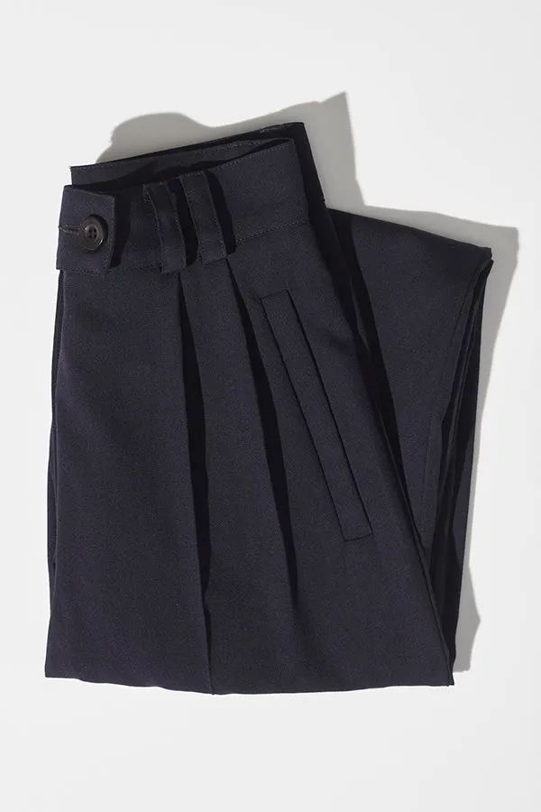 Yu Tailored Navy Japanese Twill Wool Pants sold by Caves Collect product image thumbnail 2