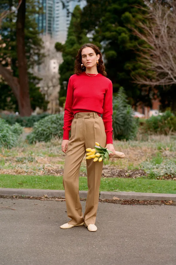 Yu Tailored Twill Oak Japanese Wool Pants sold by Caves Collect product image thumbnail 5